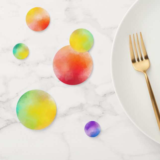 Abstrakte Kunstvorlage Farbrosa Konfetti (Gruppe)