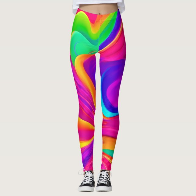 Abstrakte Kunstwerke Leggings (Vorderseite)
