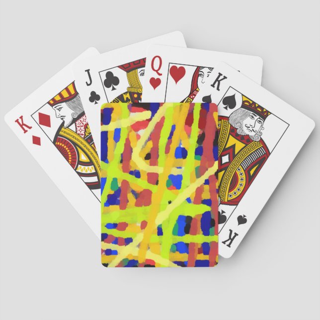 Abstrakte Kunstwerke Spielkarten (Rückseite)