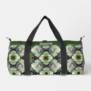 Abstrakte Kunstwerke von White Rose Personalisiert Duffle Bag