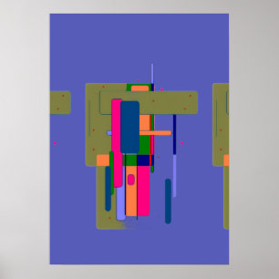 Abstrakte Kunstwerkkomposition Poster