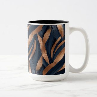Abstrakte Kupfer-Tasse Zweifarbige Tasse