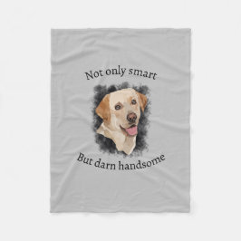 Abstrakte Labrador Art Fleecedecke