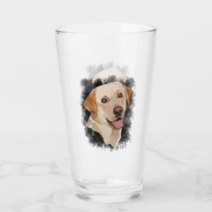 Abstrakte Labrador Art Glas