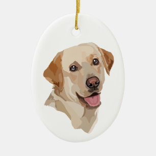 Abstrakte Labrador Kunst Keramik Ornament