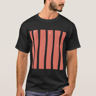 Abstrakte Lachs-Fischfiletscheiben. Lachsstruktur T-Shirt