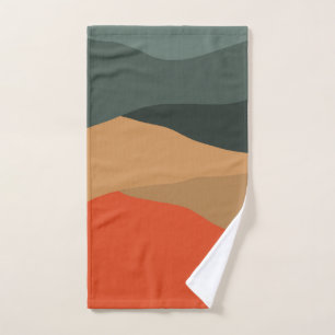 Abstrakte Landschaft Badhandtuch Set