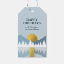 Abstrakte Landschaft Goldener Winter Happy Holiday