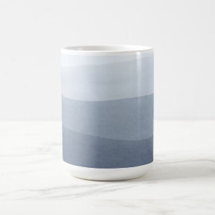 Abstrakte Landschaft in Blau-Grau Kaffeetasse