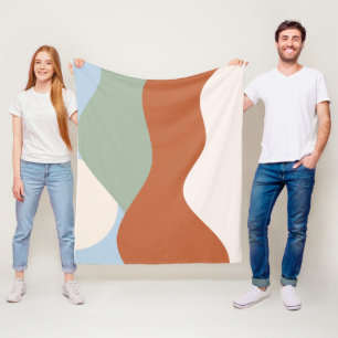 Abstrakte Landschaft Kunst, Dichtung und Musik Fleecedecke