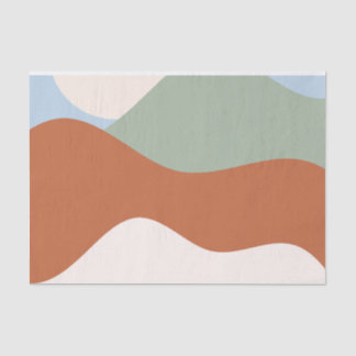 Abstrakte Landschaft Kunst, Dichtung und Musik Seidenpapier