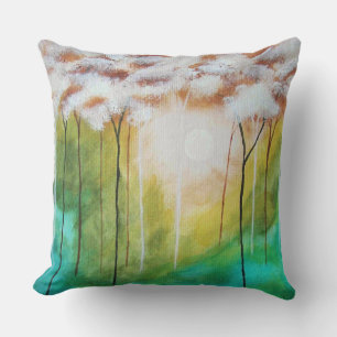 Abstrakte Landschaft Kunst Morgengrauen Kissen