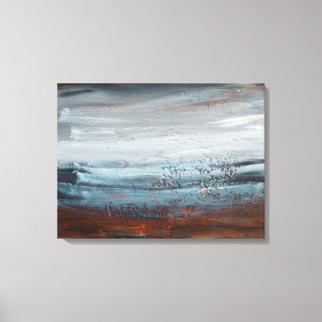 Abstrakte Landschaft Kunstdruckerei auf Leinwand (Vorderseite)