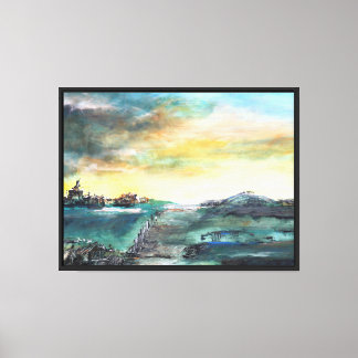 Abstrakte Landschaft Leinwanddruck