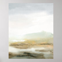 Abstrakte Landschaft Misty Brown Vertikale Wand Ku