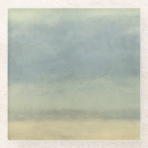 Abstrakte Landschaft mit bewölktem Himmel Glasuntersetzer