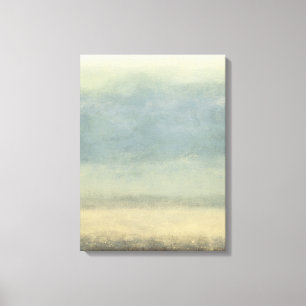 Abstrakte Landschaft mit bewölktem Himmel Leinwanddruck