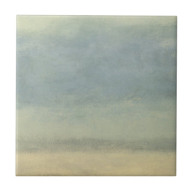 Abstrakte Landschaft mit überwältigender Himmel Fliese (Vorderseite)