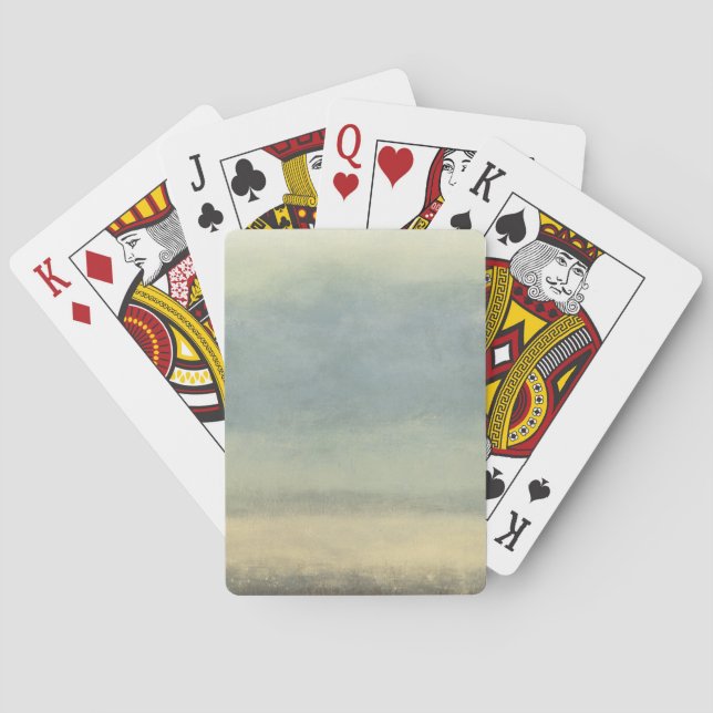 Abstrakte Landschaft mit überwältigender Himmel Spielkarten (Rückseite)