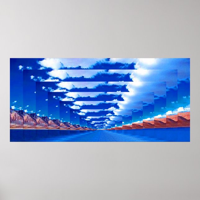 Abstrakte Landschaft Poster (Vorne)