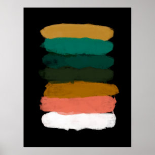 Abstrakte Landschaft. Vielseitiger künstlerischer Poster