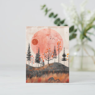 Abstrakte Landschaft von Boho (13) Postkarte