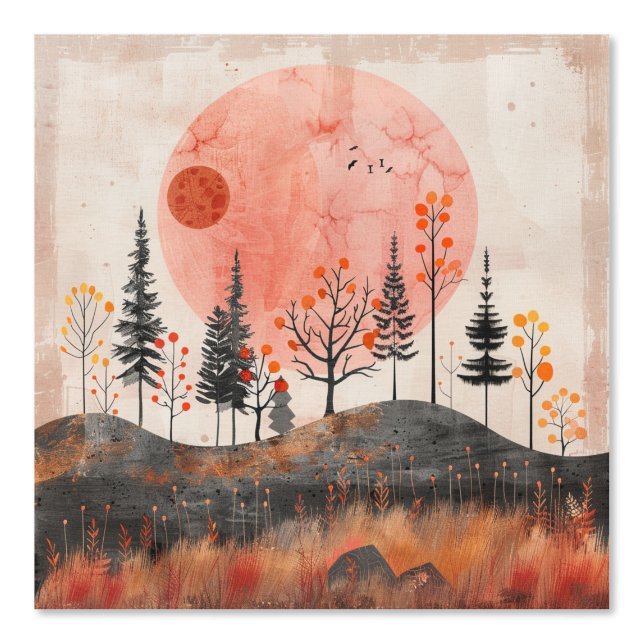 Abstrakte Landschaft von Boho (13) Tapete (Vorderseite)