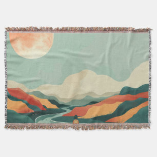 Abstrakte Landschaft von Boho (14) Decke