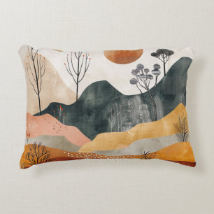 Abstrakte Landschaft von Boho (15) Dekokissen