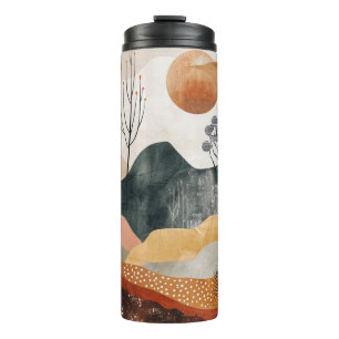 Abstrakte Landschaft von Boho (15) Thermosbecher