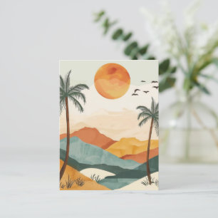 Abstrakte Landschaft von Boho (16) Postkarte