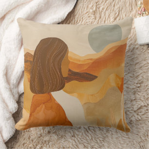 Abstrakte Landschaft von Boho (17) Kissen