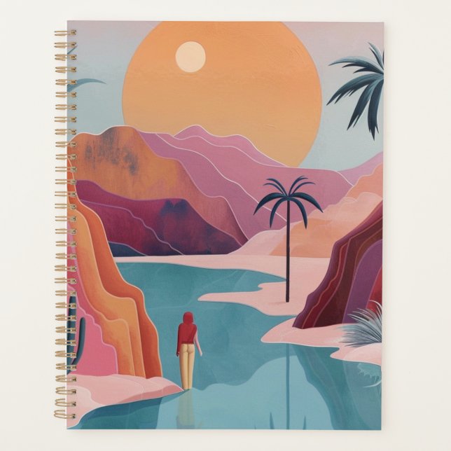 Abstrakte Landschaft von Boho (18) Planer (Vorderseite)