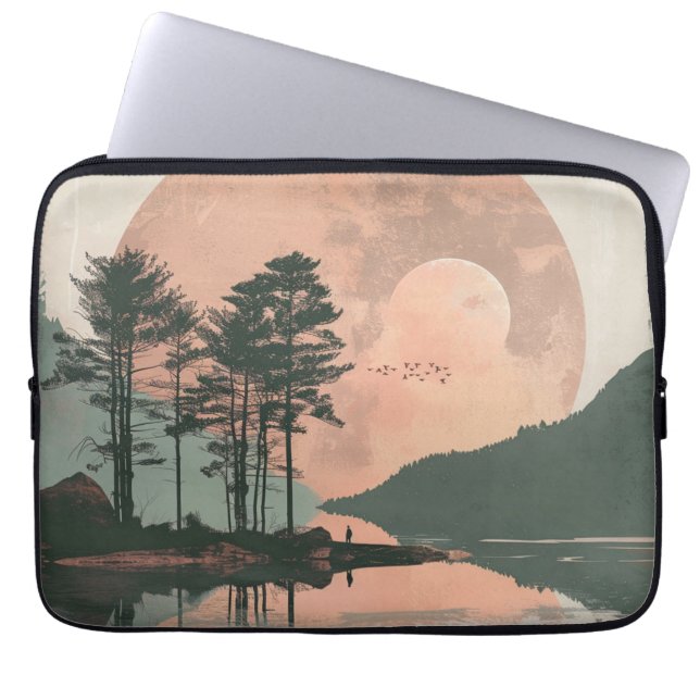 Abstrakte Landschaft von Boho (1) Laptopschutzhülle (Vorderseite)