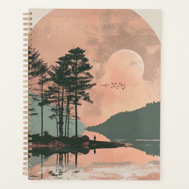 Abstrakte Landschaft von Boho (1) Planer (Vorderseite)