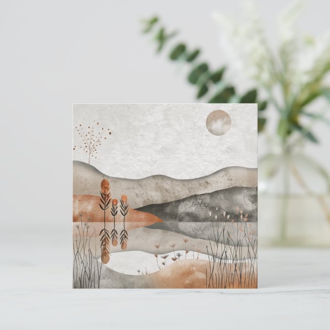 Abstrakte Landschaft von Boho (3) (Stehend Vorderseite)