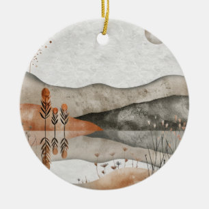 Abstrakte Landschaft von Boho (3) Keramik Ornament