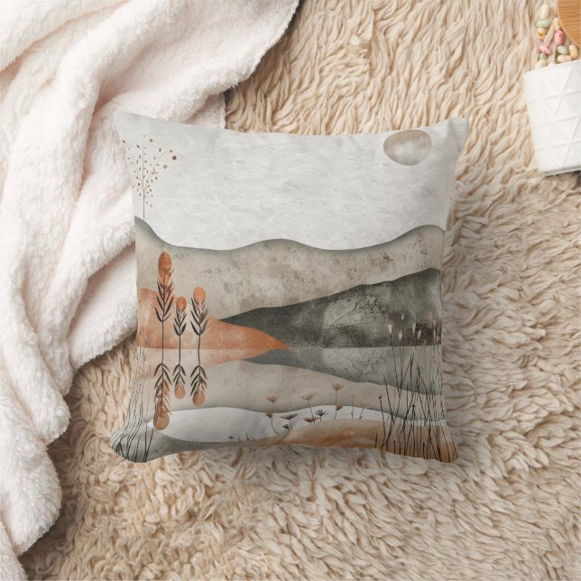 Abstrakte Landschaft von Boho (3) Kissen (Decke)