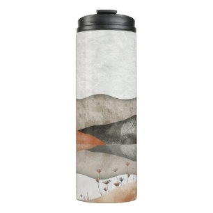Abstrakte Landschaft von Boho (3) Thermosbecher