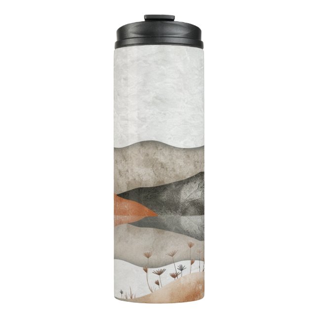 Abstrakte Landschaft von Boho (3) Thermosbecher (Vorderseite)