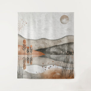 Abstrakte Landschaft von Boho (3) Wandteppich
