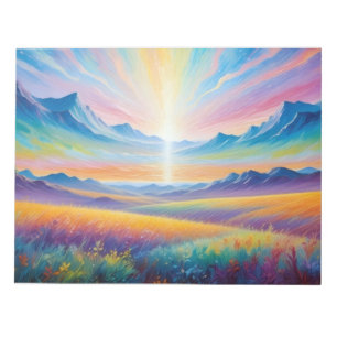 Abstrakte Landschaft Wald Natur Hintergrund Kunst Notizblock