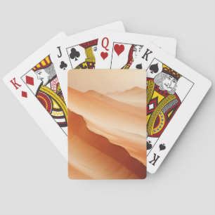 Abstrakte Landschaft Wüste Natur Hintergrund Kunst Spielkarten