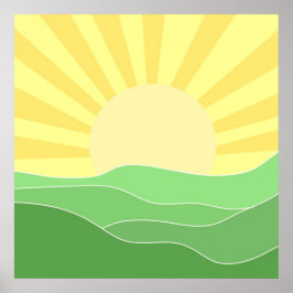 abstrakte Landschaftskunst Poster