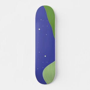 abstrakte Landschaftskunst Skateboard