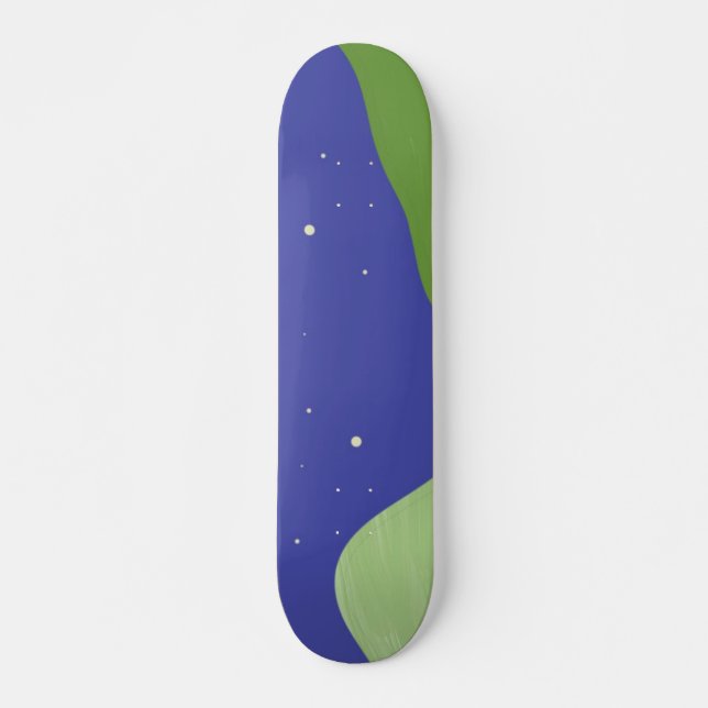 abstrakte Landschaftskunst Skateboard (Vorne)
