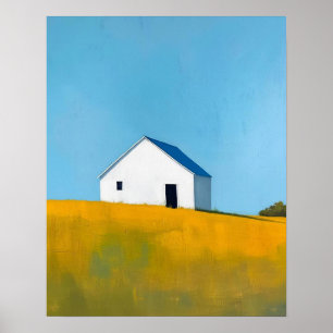 Abstrakte Landschaftsmalerei, farbenfrohe moderne  Poster