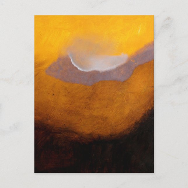 Abstrakte Landschaftsmalerei mit Cloud Postkarte (Vorderseite)