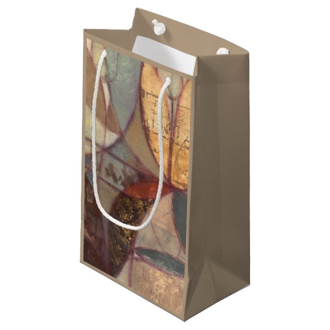 Abstrakte Leaf-Malerei von Norman Wyatt Kleine Geschenktüte (Vorderseite Schrägansicht)