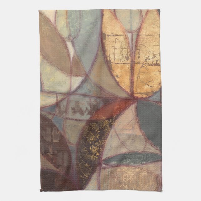 Abstrakte Leaf-Malerei von Norman Wyatt Küchentuch (Vertikal)